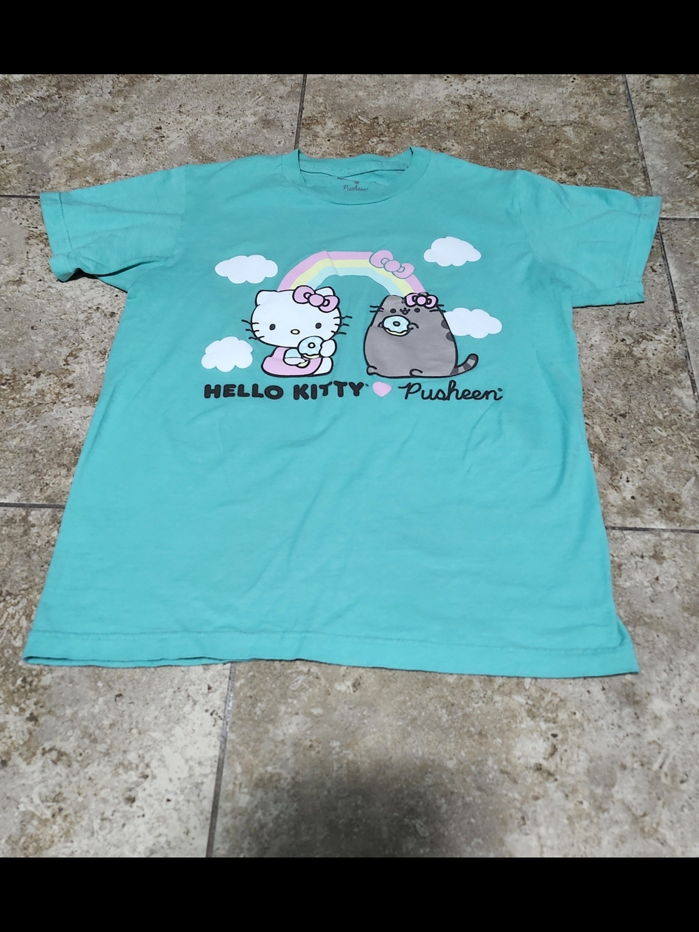 Sanrio Hello Kitty & Pusheen  Short Sleeve Tee